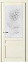 Межкомнатная дверь Олимпия ПО (Vinyl) Albero, с покрытием эмаль, ваниль